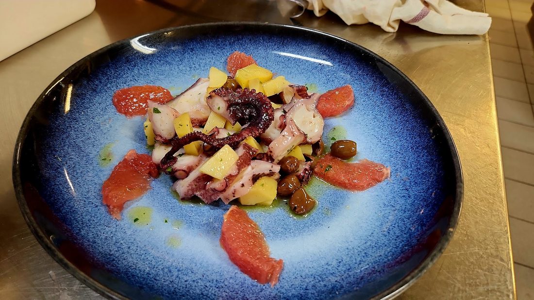 Salade de poulpe aux agrumes